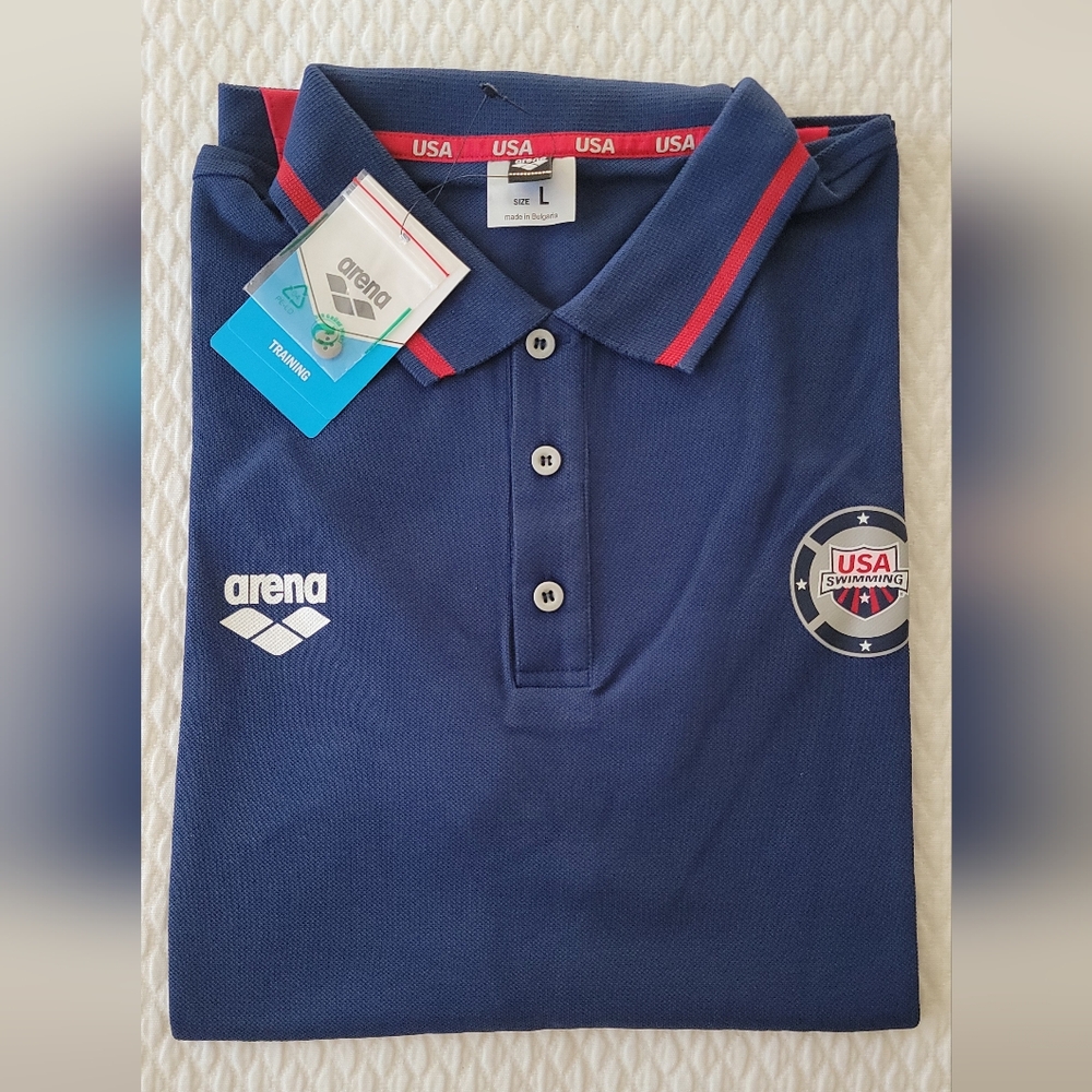 USA Swimming / Arena Blue Polo